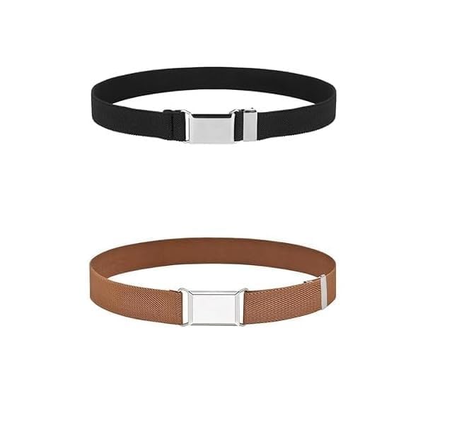 2 PCS Adjustable Kids Waist Belt | For Boys/Girls | Stretchy Kids Belt | Elastic Child Toddler | For Casual/Jeans Wear | Fashion Accessories (PACK OF 2)