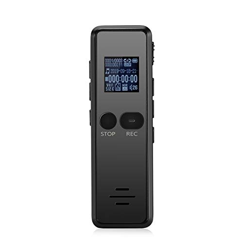 UIUIUS Voice Recorder,Audio Digital Voice Activated Portable Sound Recorder with 560 Hours Rechargeable 8GB Multifunctional for Lectures and Meeting,Long Tape Duration Recording with HD Microphones
