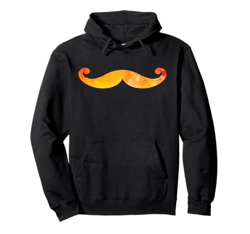 Moustachu Vintage Moustaches Rétro coloré Simple Moustache Sweat à Capuche