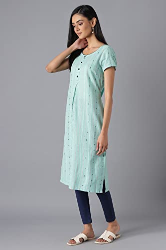 Image of Aurelia Women's Cotton Regular Fit Casual Kurta