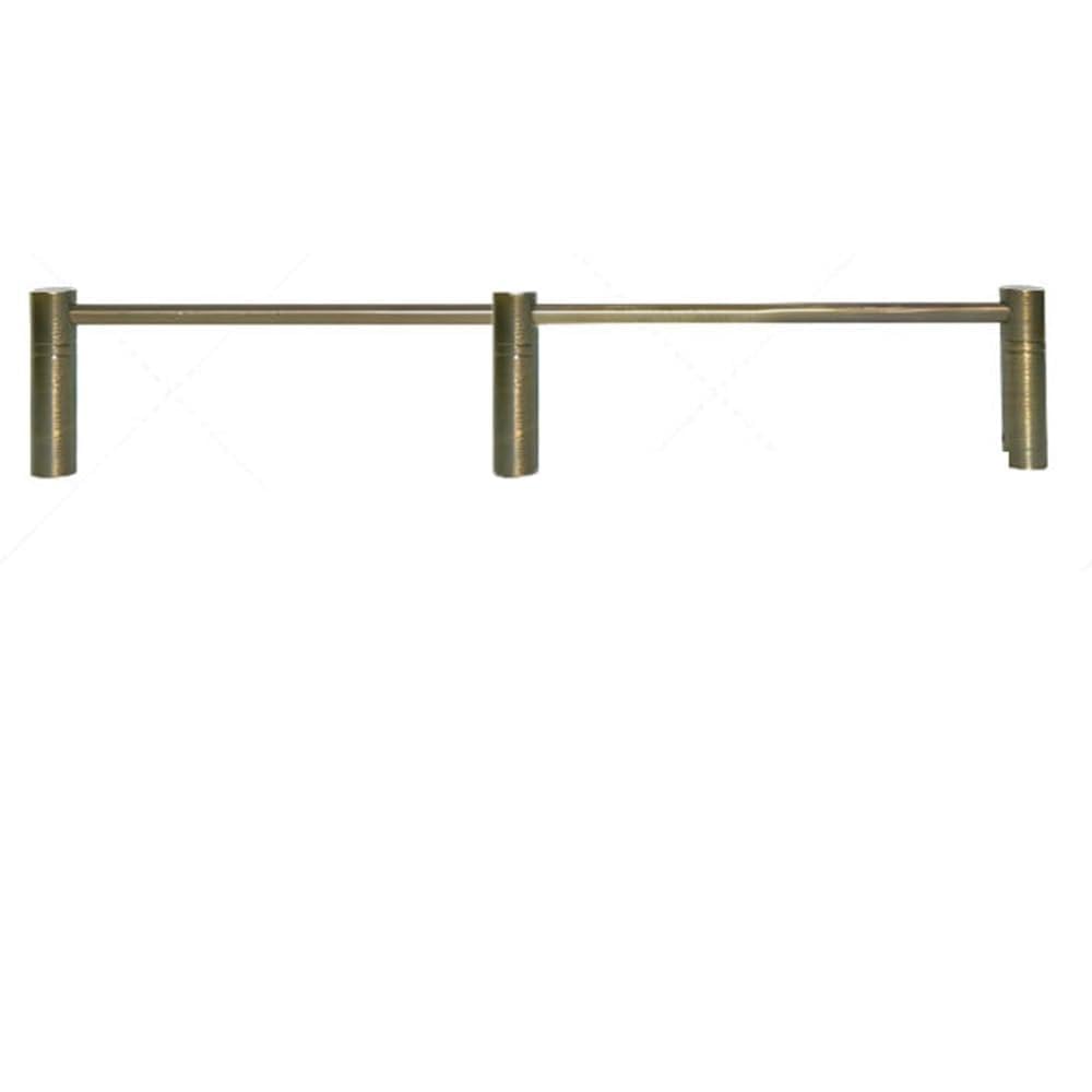 SVBVRFEEW Retro Shelf Railing Brass Gallery Rail Kit Wine Cabinet Safety Fence Decorative Guardrail Rod Anti-Fall Rail Fence for Shoe Cabine(Vintage B,39in/99.1cm)