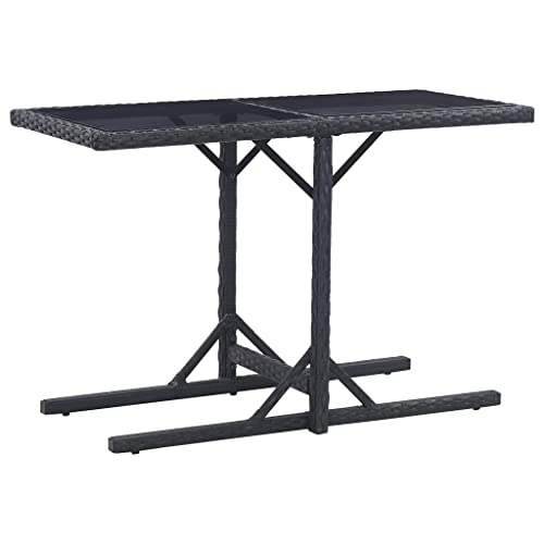 Mesa de terraza resistente con placa de vidrio y fácil limpieza 2