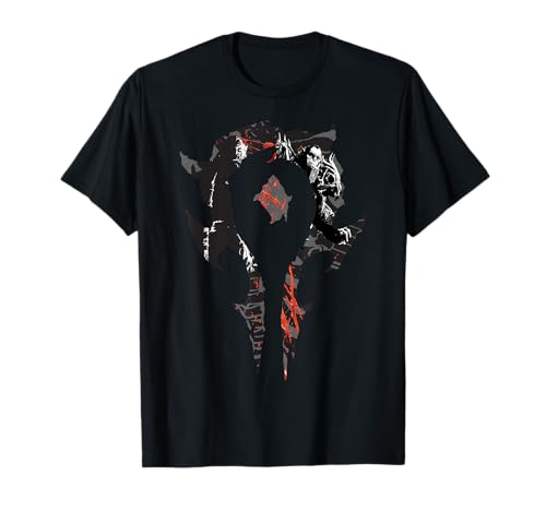 Warcraft Gaming Logo Horda Compilación Cresta Fierce Gamer Camiseta