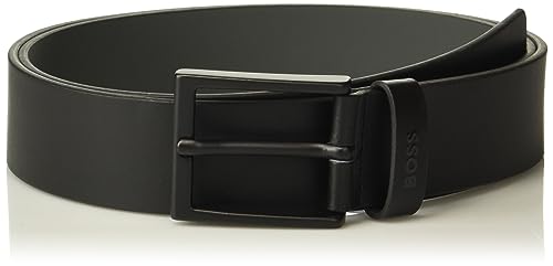 BOSS Timon Leather Belt with Branding on the Loop