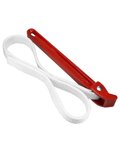 QWORK® Cléà filtre à huile universelle, Sangle nylon longueur 865 mm épaisseur 6 mm, Réglable...