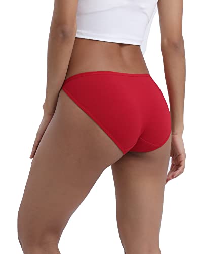 Innersy Women's High Cut String Bikini Panties Stretchy Sexy Cotton Underwear 6-Pack(Twilight Sands,Medium) #TOP2