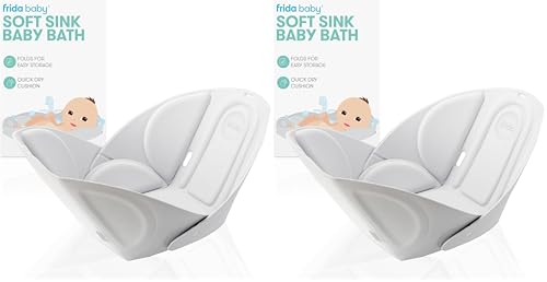 Image of Frida Baby Soft Sink Bath,Sink Bather,Easy to Clean Bather that Supports Baby's Head,(Pack of 2)