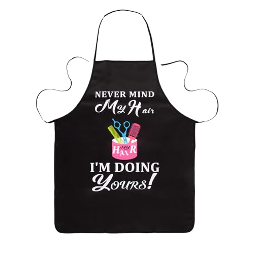Hair Stylist Apron,Funny Barber Apron,Hairstylist Aprons for Women Men,Hairdresser Apron for Barbershop,Salon Aprons,Barber Gifts,Hair Stylist Must Haves,Chef Kitchen Cooking Artist Pottery Apron