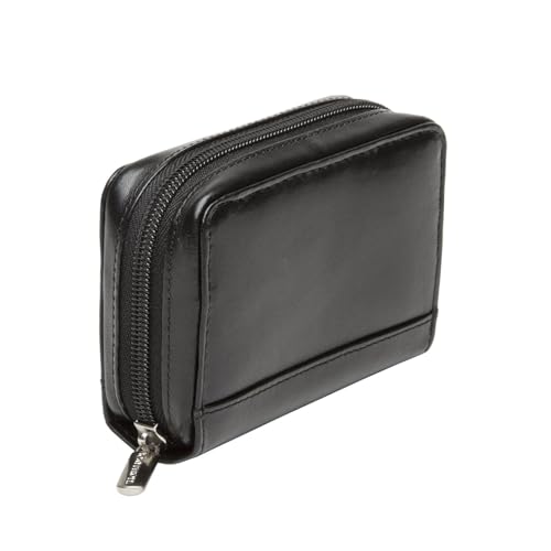 Tony Perotti Unisex Italian Bull Leather Zip-Around Accordion Business and Credit Card Holder2