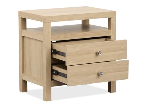 Magnussen Home Merrifield Sandstone Beige Drawer Nightstand - Thumbnail 5