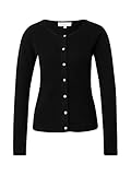 Knopfleiste ROSEMUNDE Cardigan LAICA mit Kaschmir XS Schwarz