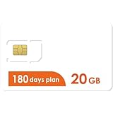 プリペイドSIMカード 日本データ専用 【最大20GB利用可能180日プラン1日の制限無し】リチャージ可能 4G/LTE高速回線 Docomo MVNO回線 データ専用 SIMリリースピン・多言語マニュアル付 Japanese prepaid SIM/English, Chinese, Korean, Thai manual included (20GB or 180日)