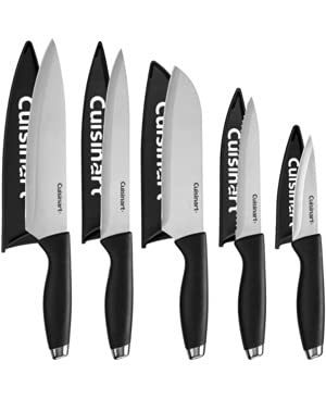Catálogo de Cuchillos al mejor precio. 44 Cuisinart Juego de cubiertos clásicos de 10 piezas con tapas de acero inoxidable y protectores de cuchillas