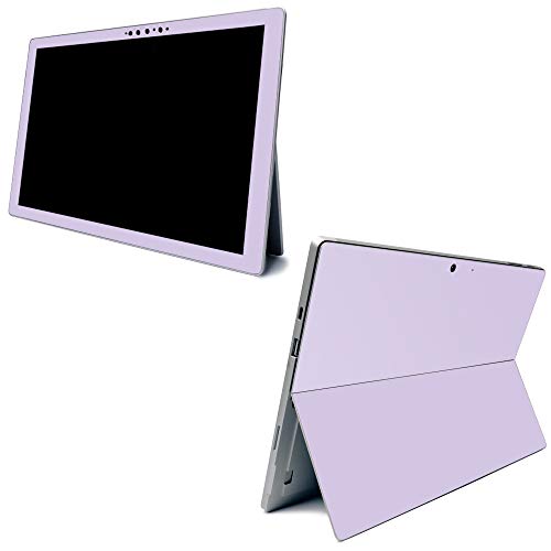 Image of MightySkins Carbon Fiber Skin for Microsoft Surface Pro 7 - Solid Lilac | Textured Carbon Fiber Finish | Easy to Apply, Remove, and Change Styles | Made in The USA (CF-MISURPR7-Solid Lilac)