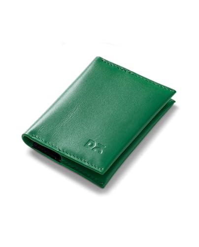 Image of DailyObjects Green Even Bi-Fold Card Wallet | Men | Premium Design | Full-Grain Leather | Gents Wallet Branded | Handcrafted | Guys| Card Holder | Dedicated Sleeve| 4 Card Slots| Dual-Tone Colourways