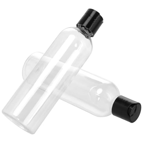 40 PCS 8 oz Clear Plastic Empty Bottles with Black Disc Cap, Squeezable Travel Containers, Refillable Empty Lotion Bottles for Shampoo Lotions Shower4