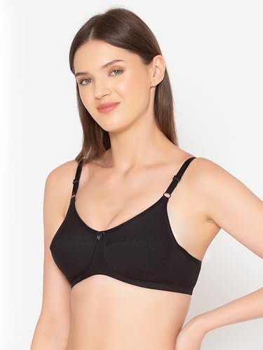 Image of Groversons Paris Beauty Women's Non-Padded Wire-Free Full Coverage Cotton Bra | Adjustable Straps | Hook & Eye Closure | Soft Everyday Bra