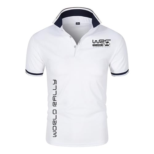 T-Shirt Sport Homme W.R.C Tee Shirt Fitness Blanc S Respirant et Léger