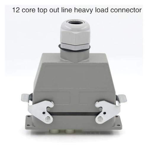 Conector rectangular impermeable HDC-HK-4/8 de 12 pines 500V para industria 2