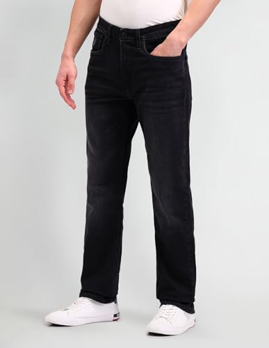 Image of U.S. Polo Assn. Harold Slim Straight fit Black Jeans UDJEN1416