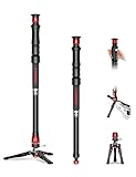 IFOOTAGE Cobra 3 Strike Monopod A150S, One-Touch Lifting Monopods Camera Stand with Pedal, Aluminum Quick Video Mono pod for Shooting Animal/Sports Event/Wedding/Live Show, Payload 11lb, 60'/150cm