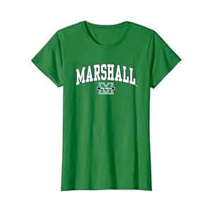 Marshall Thundering Herd Womens Arch Over Kelly Green T-Shirt