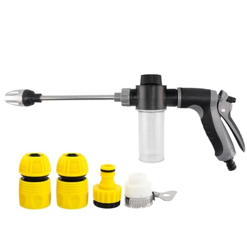 Cordless Power Washer | Resistant Ergonomic 360 Rotation Water Sprayer | Hose High-pressure Nozzle | for Car Washing, Watering, 