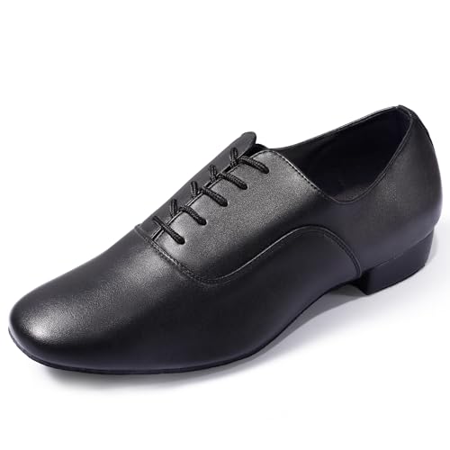 Dynadans Men's Leather Sole Ballroom Dance Shoes Latin Shoes for Salsa Character Tango Waltz