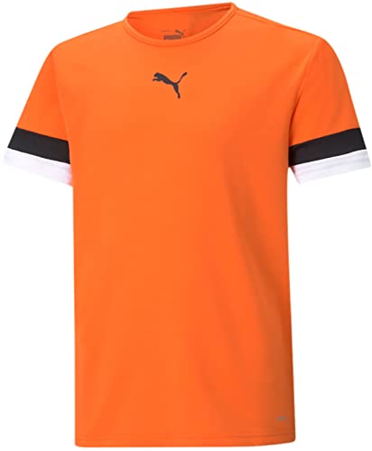 Puma - Juniors Teamrise Jersey, Color Golden Poppy/Puma Black/Puma White, Size: X-Small