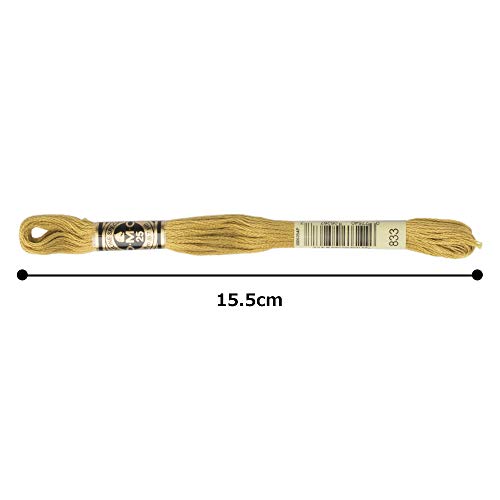 Image of DMC 6-Strand Embroidery Cotton Floss, Light Golden Olive