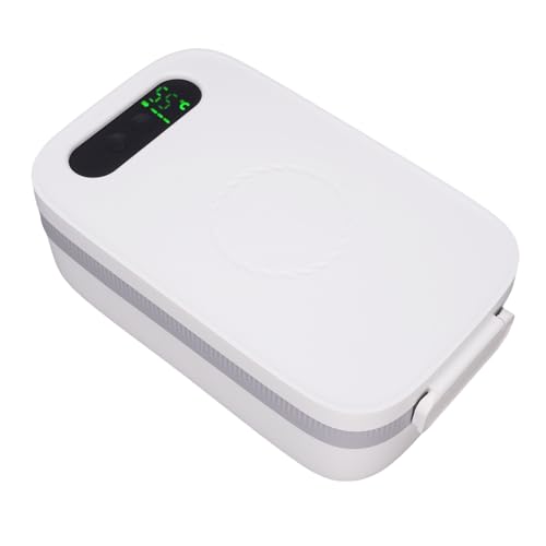 ERYUE con Calefacción, Calentador de Alimentos Portátil con Acero Inoxidable 304 para Trabajo en Coche, Picnic, Eléctrica Inalámbrica para Uso en Exteriores