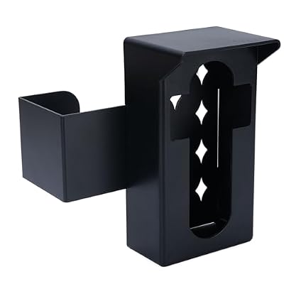 Phefop Video Doorbell Mount No Video Doorbell Mount, ABS and Stainless Steel No Drill Bracket for 0.87 to 1.93 Inch Doors, Anti Theft Holder for Apartments Rentals Dorms Inward