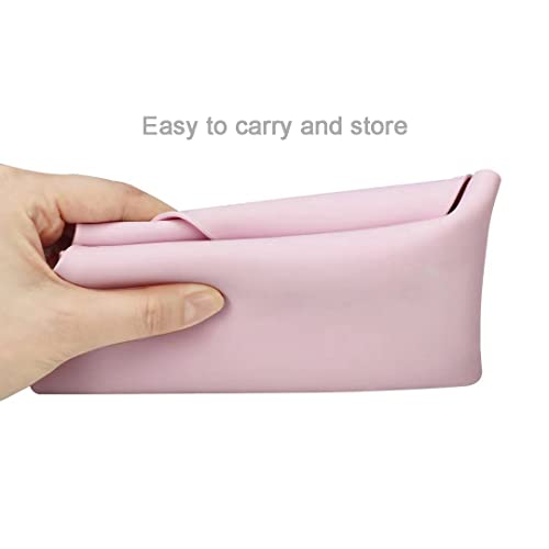 Pandaear 2 Pack Silicone Table Placemats Food Grade Mats For Kids Baby Toldder| Bpa Free Non Slip Eating Table Mat Lightweight Portable With Unique Raised Edge (Pink Grey) #TOP2