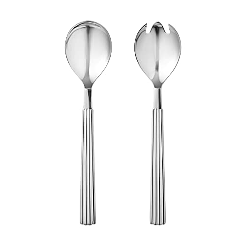 Georg Jensen Bernadotte Stainless Steel Salad Servers, 9 Inch