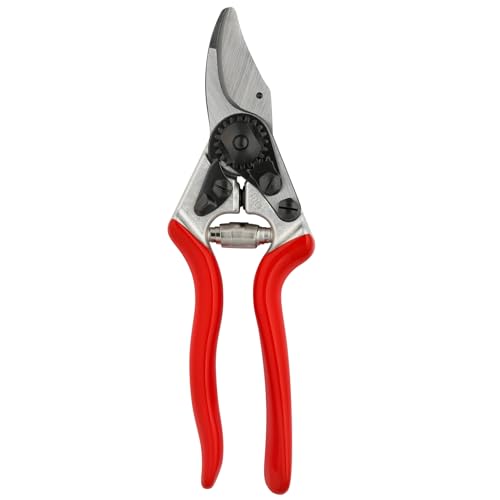 FELCO 6 Forbici da giardino a una mano (per mani medie, lunghezza 195 mm, potatore con testa di taglio appuntita, manico in alluminio)