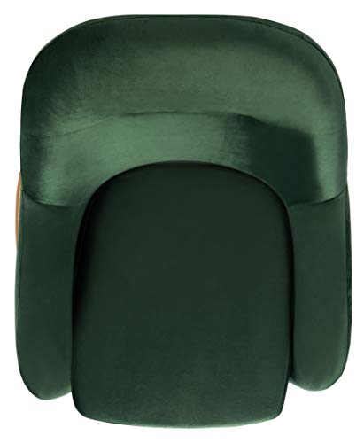 Sillón clásico terciopelo verde miniatura 6