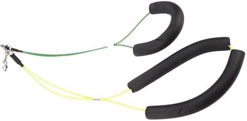 Ycauty Comfortable Adjustable Pet Grooming Leash, Stainless Steel Rope, Portable Spring Hook for Dog Grooming Table (1 Pack) (Yellow+Green) — view 6