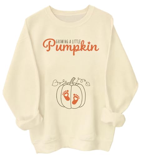 Growing A Little Pumpkin Sweatshirt Thanksgiving Fall Sweatshirt Halloween Pumpkin Pregnancy Hoodie