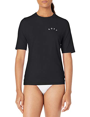 Roxy Women's Enjoy Waves Short Sleeve Lycra, Anthracite, M