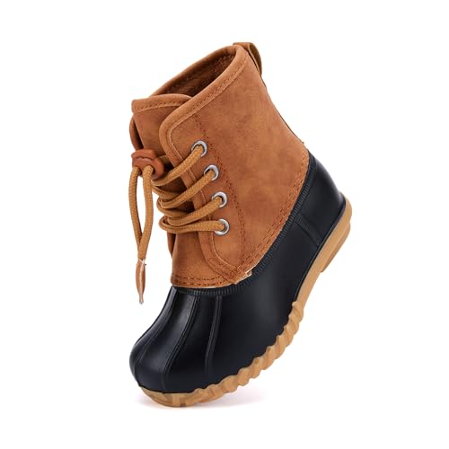 BMCiTYBM Toddler Winter Boots Waterproof Duck Snow Boots Boys Girls High Top Outdoor Warm Shoes for Cold Weather (Toddler/Little Kids)4