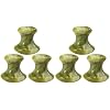 GLEAVI 6 Pcs Mushroom Face Massage Stones, Green Fenyu Jade Gua Sha Tools, Hot & Cold Facial Rollers for Skin Care, Relaxation