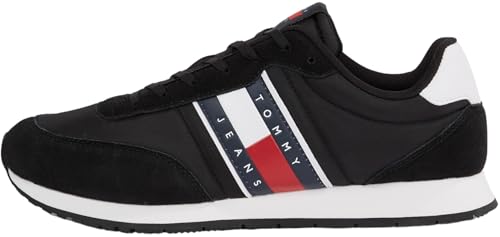 Tommy Jeans Herren Tjm Casual Em0em01351 Runner Sneaker, Schwarz, 44 EU