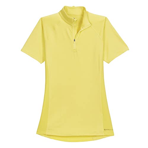 Noble Equestrian Ladies' Ashley+ Short Sleeve Shirt, Color: Sunbeam, Size: Large