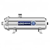 Amecke 家庭用井戸水、濁水、高流量、家全体の水道水に対応するステンレス製限外ろ過浄水器、井戸用浄水器 家庭用 商業用 逆浸透膜 0.01μm 高精度水ろ過装置 99.99%浄化 繰り返し手洗い可能フィルター 屋システム 泥砂・細菌・鉄錆・虫の卵除去 (シルバー,パイプ89本/1トン)