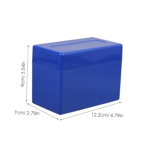 Caja organizadora para monedas azul de plástico miniatura 2