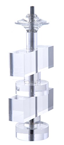 Image of B&P Lamp 8 Inch Diameter Round Acrylic Footed Lamp Base
