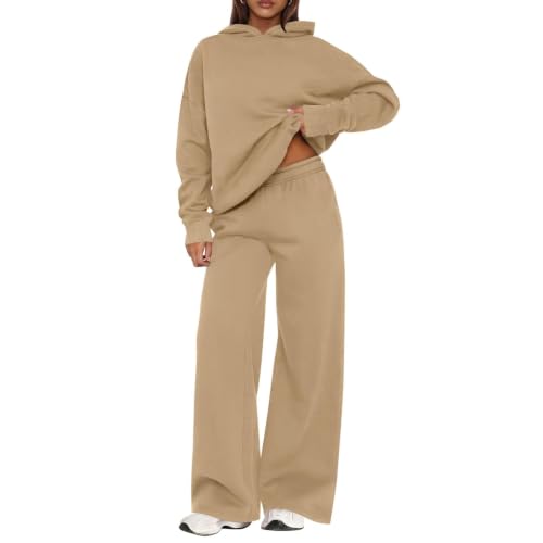 Conjunto de ropa deportiva de diseño sofisticado con sudadera fina y pantalones anchos