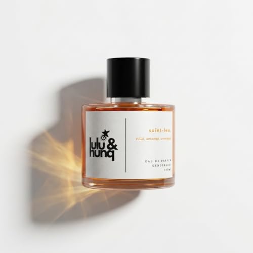 Image of LULU & HUNQ Saint-Less Perfume for Men & Women 100ml | 12 Hours Long Lasting Eau De Parfum Premium Luxury Smell | Best Unisex Perfume | White Floral Lavender Vanilla Fragrance