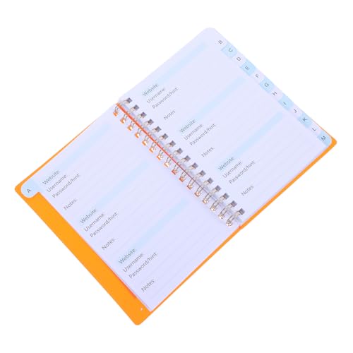 KAILIKETIY A6ポータブルパスワード管理ノートブック アルファベット順タブ付き 簡単アクセス スパイラル綴じ ウェブサイトログイン情報用