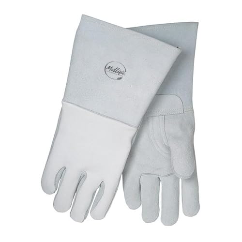 MOLLIFII Welding Gloves, Straight Cuff, Straight Thumb, Premium Elkskin, L, 1 PR, Mfr: 750L-A